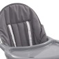 vidaXL Baby-Hochstuhl Grau und Weiß vidaXL Baby-Hochstuhl Grau und Weiß