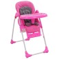 vidaXL Baby-Hochstuhl Rosa und Grau vidaXL Baby-Hochstuhl Rosa und Grau