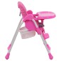 vidaXL Baby-Hochstuhl Rosa und Grau vidaXL Baby-Hochstuhl Rosa und Grau