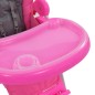 vidaXL Baby-Hochstuhl Rosa und Grau vidaXL Baby-Hochstuhl Rosa und Grau
