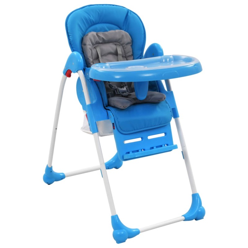 vidaXL Baby-Hochstuhl Blau und Grau vidaXL Baby-Hochstuhl Blau und Grau