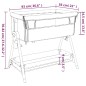 vidaXL Babybett mit Matratze Dunkelgrau Leinenstoff vidaXL Babybett mit Matratze Dunkelgrau Leinenstoff