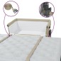 vidaXL Babybett mit Matratze Taupe Leinenstoff vidaXL Babybett mit Matratze Taupe Leinenstoff