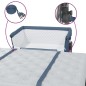 vidaXL Babybett mit Matratze Marineblau Leinenstoff vidaXL Babybett mit Matratze Marineblau Leinenstoff