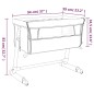 vidaXL Babybett mit Matratze Hellgrau Leinenstoff vidaXL Babybett mit Matratze Hellgrau Leinenstoff