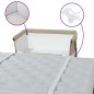 vidaXL Babybett mit Matratze Taupe Leinenstoff vidaXL Babybett mit Matratze Taupe Leinenstoff