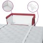 vidaXL Babybett mit Matratze Rot Leinenstoff vidaXL Babybett mit Matratze Rot Leinenstoff