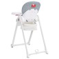 vidaXL Baby-Hochstuhl Hellgrau Aluminium vidaXL Baby-Hochstuhl Hellgrau Aluminium