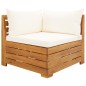vidaXL Modular-Sofa-Eckelement 1 Stk. mit Kissen Akazien Massivholz vidaXL Modular-Sofa-Eckelement 1 Stk. mit Kissen Akazien Massivholz