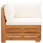 vidaXL Modular-Sofa-Eckelement 1 Stk. mit Kissen Akazien Massivholz vidaXL Modular-Sofa-Eckelement 1 Stk. mit Kissen Akazien Massivholz