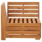 vidaXL Modular-Sofa-Eckelement 1 Stk. mit Kissen Akazien Massivholz vidaXL Modular-Sofa-Eckelement 1 Stk. mit Kissen Akazien Massivholz