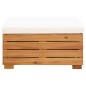 vidaXL Modular-Fußhocker 1 Stk. mit Kissen Massivholz Akazie vidaXL Modular-Fußhocker 1 Stk. mit Kissen Massivholz Akazie