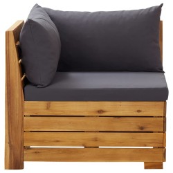 vidaXL Modular-Ecksofa 1 Stk. mit Auflagen Massivholz Akazie