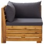vidaXL Modular-Ecksofa 1 Stk. mit Auflagen Massivholz Akazie vidaXL Modular-Ecksofa 1 Stk. mit Auflagen Massivholz Akazie