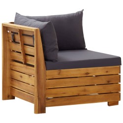 vidaXL Modular-Ecksofa 1 Stk. mit Auflagen Massivholz Akazie