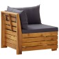 vidaXL Modular-Ecksofa 1 Stk. mit Auflagen Massivholz Akazie vidaXL Modular-Ecksofa 1 Stk. mit Auflagen Massivholz Akazie