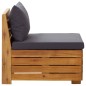 vidaXL Modular-Mittelsofa 1 Stk. mit Auflagen Massivholz Akazie vidaXL Modular-Mittelsofa 1 Stk. mit Auflagen Massivholz Akazie