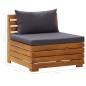vidaXL Modular-Mittelsofa 1 Stk. mit Auflagen Massivholz Akazie vidaXL Modular-Mittelsofa 1 Stk. mit Auflagen Massivholz Akazie