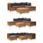 vidaXL Modular-Fußhocker 1 Stk. mit Auflage Massivholz Akazie vidaXL Modular-Fußhocker 1 Stk. mit Auflage Massivholz Akazie