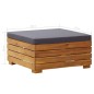 vidaXL Modular-Fußhocker 1 Stk. mit Auflage Massivholz Akazie vidaXL Modular-Fußhocker 1 Stk. mit Auflage Massivholz Akazie