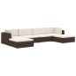 vidaXL Modular-Sofa-Mittelteil 1 Stk. + Auflagen Poly Rattan Schwarz vidaXL Modular-Sofa-Mittelteil 1 Stk. + Auflagen Poly Rattan Schwarz