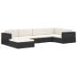 vidaXL Modular-Sofa-Mittelteil 1 Stk. + Auflagen Poly Rattan Schwarz vidaXL Modular-Sofa-Mittelteil 1 Stk. + Auflagen Poly Rattan Schwarz