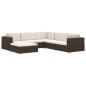 vidaXL Modular-Sofa-Mittelteil 1 Stk. + Auflagen Poly Rattan Grau vidaXL Modular-Sofa-Mittelteil 1 Stk. + Auflagen Poly Rattan Grau