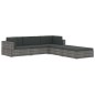 vidaXL Modular-Sofa-Mittelteil 1 Stk. + Auflagen Poly Rattan Grau vidaXL Modular-Sofa-Mittelteil 1 Stk. + Auflagen Poly Rattan Grau