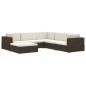 vidaXL Modular-Sofa-Eckteil 1 Stk. + Auflagen Poly Rattan Schwarz vidaXL Modular-Sofa-Eckteil 1 Stk. + Auflagen Poly Rattan Schwarz