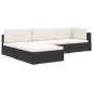 vidaXL Modular-Fußhocker 1 Stk. + Auflagen Poly Rattan Braun vidaXL Modular-Fußhocker 1 Stk. + Auflagen Poly Rattan Braun