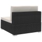 vidaXL Ecksofas 2 Stk. mit Auflagen Poly Rattan Schwarz vidaXL Ecksofas 2 Stk. mit Auflagen Poly Rattan Schwarz