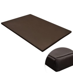 vidaXL Hundematte Flach Rechteckig Braun L 