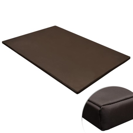 vidaXL Hundematte Flach Rechteckig Braun XL 