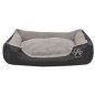 vidaXL Hundebett mit gepolstertem Kissen Größe XL Schwarz vidaXL Hundebett mit gepolstertem Kissen Größe XL Schwarz