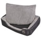 vidaXL Hundebett mit gepolstertem Kissen Größe XXL Schwarz vidaXL Hundebett mit gepolstertem Kissen Größe XXL Schwarz