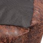 vidaXL Hundebett mit Kissen PU Kunstleder Größe M Braun vidaXL Hundebett mit Kissen PU Kunstleder Größe M Braun