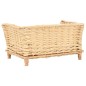 vidaXL Hundekorb mit Kissen 50x33x30 cm Natur Weide vidaXL Hundekorb mit Kissen 50x33x30 cm Natur Weide