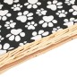 vidaXL Hundekorb mit Kissen 50x33x30 cm Natur Weide vidaXL Hundekorb mit Kissen 50x33x30 cm Natur Weide