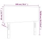 Kopfteil Dunkelbraun 100x5x78/88 cm Stoff Kopfteil Dunkelbraun 100x5x78/88 cm Stoff