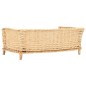 vidaXL Hundekorb mit Kissen 90x54x35 cm Natur Weide vidaXL Hundekorb mit Kissen 90x54x35 cm Natur Weide