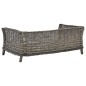 vidaXL Hundekorb mit Kissen Grau 90x54x35 cm Natur Weide vidaXL Hundekorb mit Kissen Grau 90x54x35 cm Natur Weide