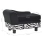 vidaXL Hundesofa Schwarz 57x34x36 cm Plüsch vidaXL Hundesofa Schwarz 57x34x36 cm Plüsch