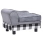 vidaXL Hundesofa Grau 57x34x36 cm Plüsch vidaXL Hundesofa Grau 57x34x36 cm Plüsch