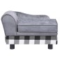 vidaXL Hundesofa Grau 57x34x36 cm Plüsch vidaXL Hundesofa Grau 57x34x36 cm Plüsch