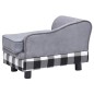 vidaXL Hundesofa Grau 57x34x36 cm Plüsch vidaXL Hundesofa Grau 57x34x36 cm Plüsch