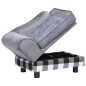 vidaXL Hundesofa Grau 57x34x36 cm Plüsch vidaXL Hundesofa Grau 57x34x36 cm Plüsch