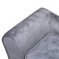 vidaXL Hundesofa Grau 57x34x36 cm Plüsch vidaXL Hundesofa Grau 57x34x36 cm Plüsch