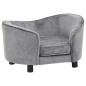 vidaXL Hundesofa Grau 69x49x40 cm Plüsch vidaXL Hundesofa Grau 69x49x40 cm Plüsch