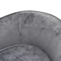 vidaXL Hundesofa Grau 69x49x40 cm Plüsch vidaXL Hundesofa Grau 69x49x40 cm Plüsch