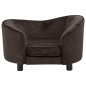 vidaXL Hundesofa Braun 69x49x40 cm Plüsch vidaXL Hundesofa Braun 69x49x40 cm Plüsch